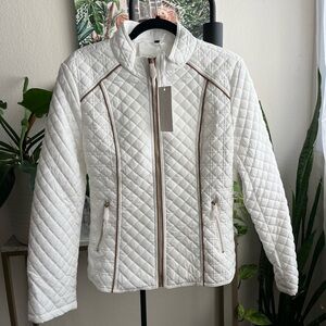 Brand new White Quilted Women's Jacket